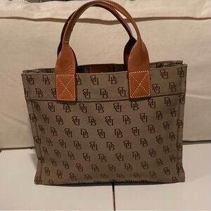 Dooney & Bourke Tan Monogram Tote